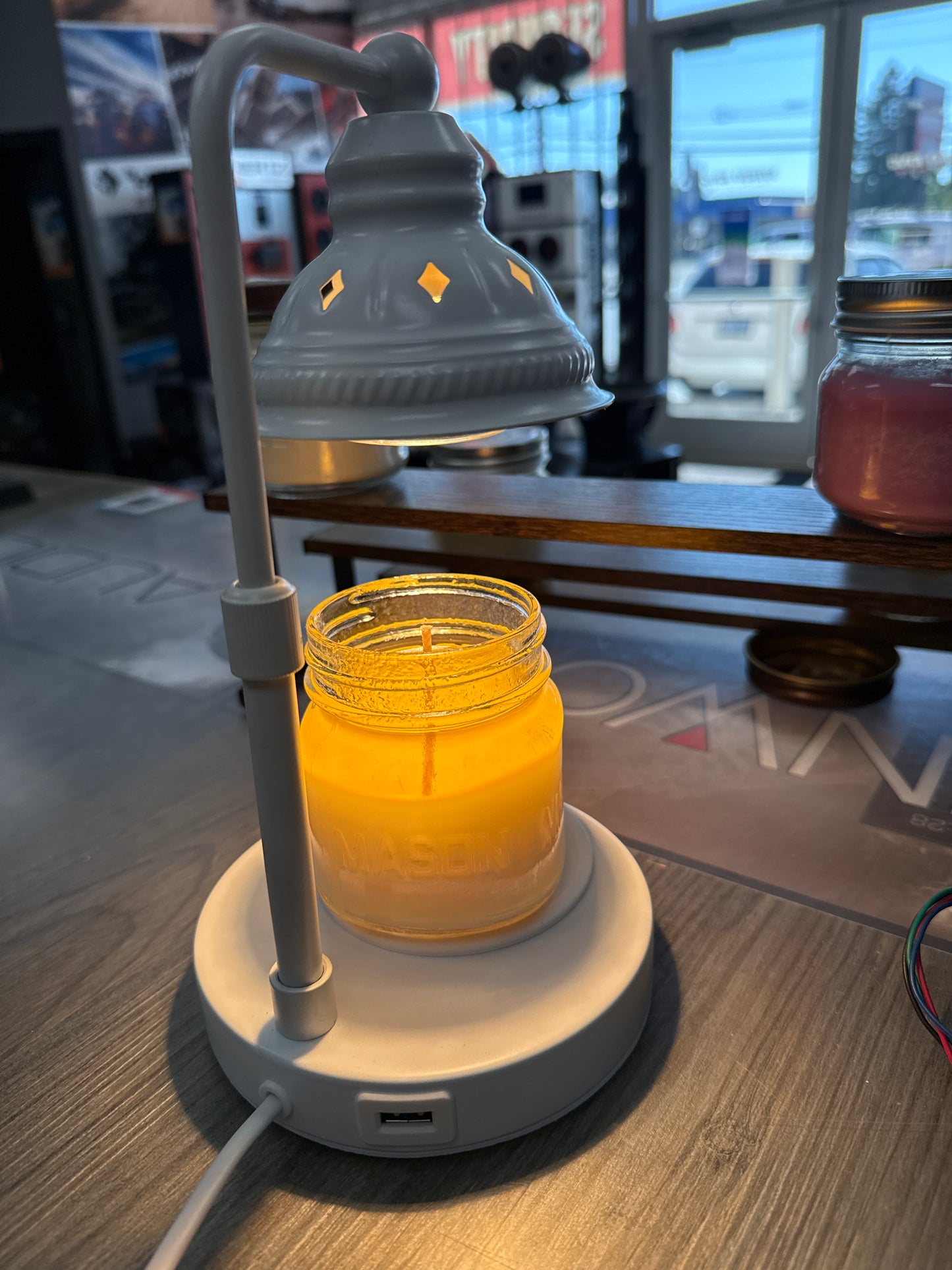 White Candle Warmer